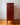 Right-side closeup view of Danish tallboy, Scandinavian furniture from the 1960s