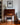 Danish mid-century secretaire desk with tapered legs and original key