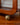 Retro Noblett Furniture homewares piece, teak drinks trolley with metal wheels