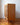 Mid-century teak display cabinet bookshelf side view