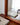 Detail shot of Parker Furniture mirror frame highlighting the wood grain and joinery