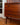 Closeup of rosewood drawers on Danish writing bureau by Johannes Sorth