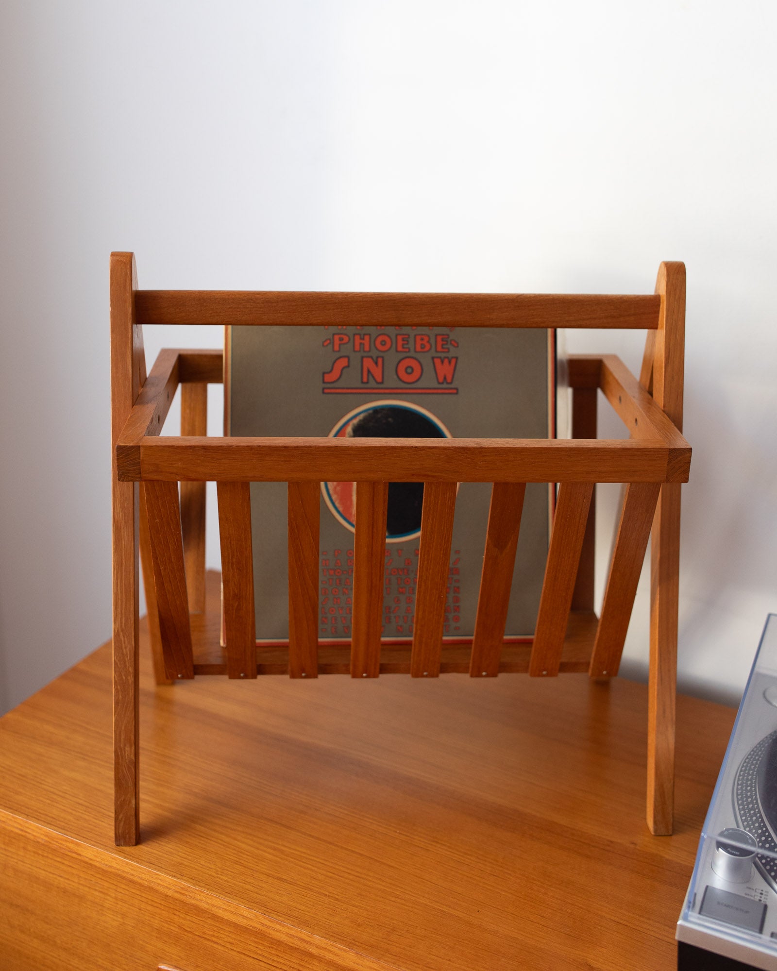 Mid-century teak magazine rack by Noblett Furniture, Adelaide
