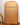 Rear view of Parker Furniture teak arch mirror showing original chain and maker’s tag