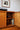 Interior shelf of Parker Furniture record cabinet from the mid-century era 1980