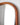 Detail view of Parker teak arch mirror, mid-century modern design 