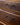 Brass handle detail on Danish mid-century chest of drawers