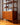 Three-drawer mid-century wall unit, right side view